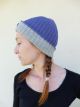 CAPPELLO DOUBLE BLU IRIS E PERLA