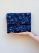 POCHETTE AGUNG BLU FIORI AZZURRI