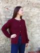 CARDIGAN LARGE ISPI BORDEAUX